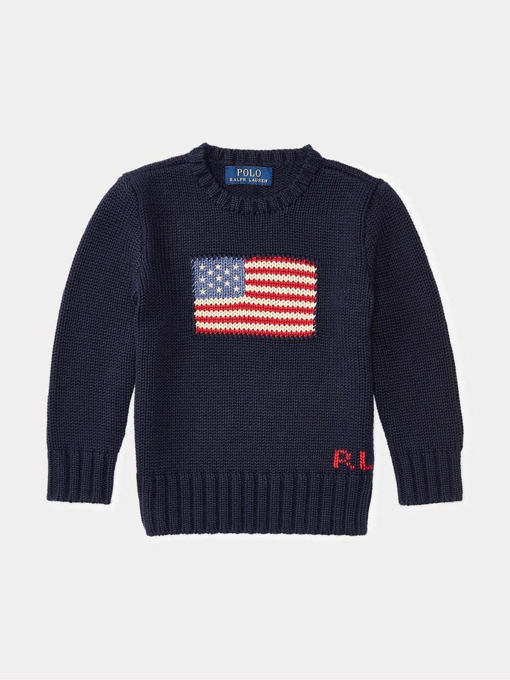 Polo Ralph Lauren Kids American Flag Knit Sweater – Size 5